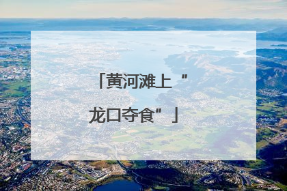 黄河滩上“龙口夺食”