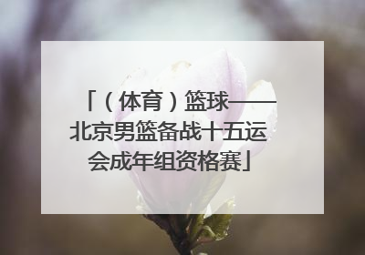 （体育）篮球——北京男篮备战十五运会成年组资格赛