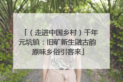 （走进中国乡村）千年元坑镇：旧矿新生融古韵 原味乡俗引客来