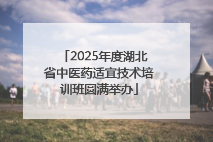 2025年度湖北省中医药适宜技术培训班圆满举办