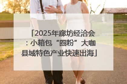 2025年廊坊经洽会：小箱包“圈粉”大咖 县域特色产业快速出海