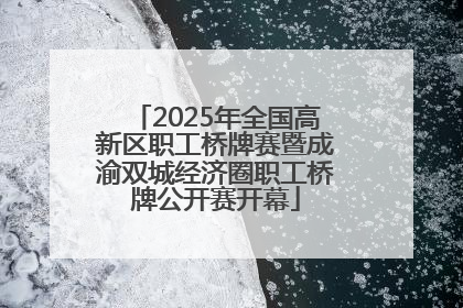 2025年全国高新区职工桥牌赛暨成渝双城经济圈职工桥牌公开赛开幕