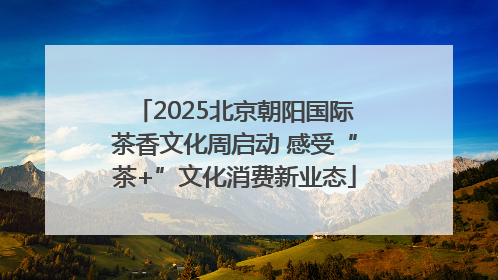 2025北京朝阳国际茶香文化周启动 感受“茶+”文化消费新业态
