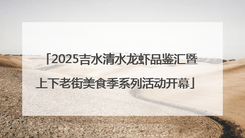 2025吉水清水龙虾品鉴汇暨上下老街美食季系列活动开幕