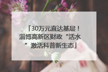 30万元直达基层！淄博高新区财政“活水”激活科普新生态