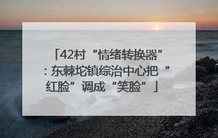 42村“情绪转换器”：东棘坨镇综治中心把“红脸”调成“笑脸”