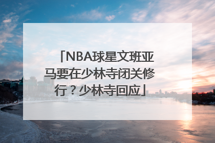 NBA球星文班亚马要在少林寺闭关修行？少林寺回应